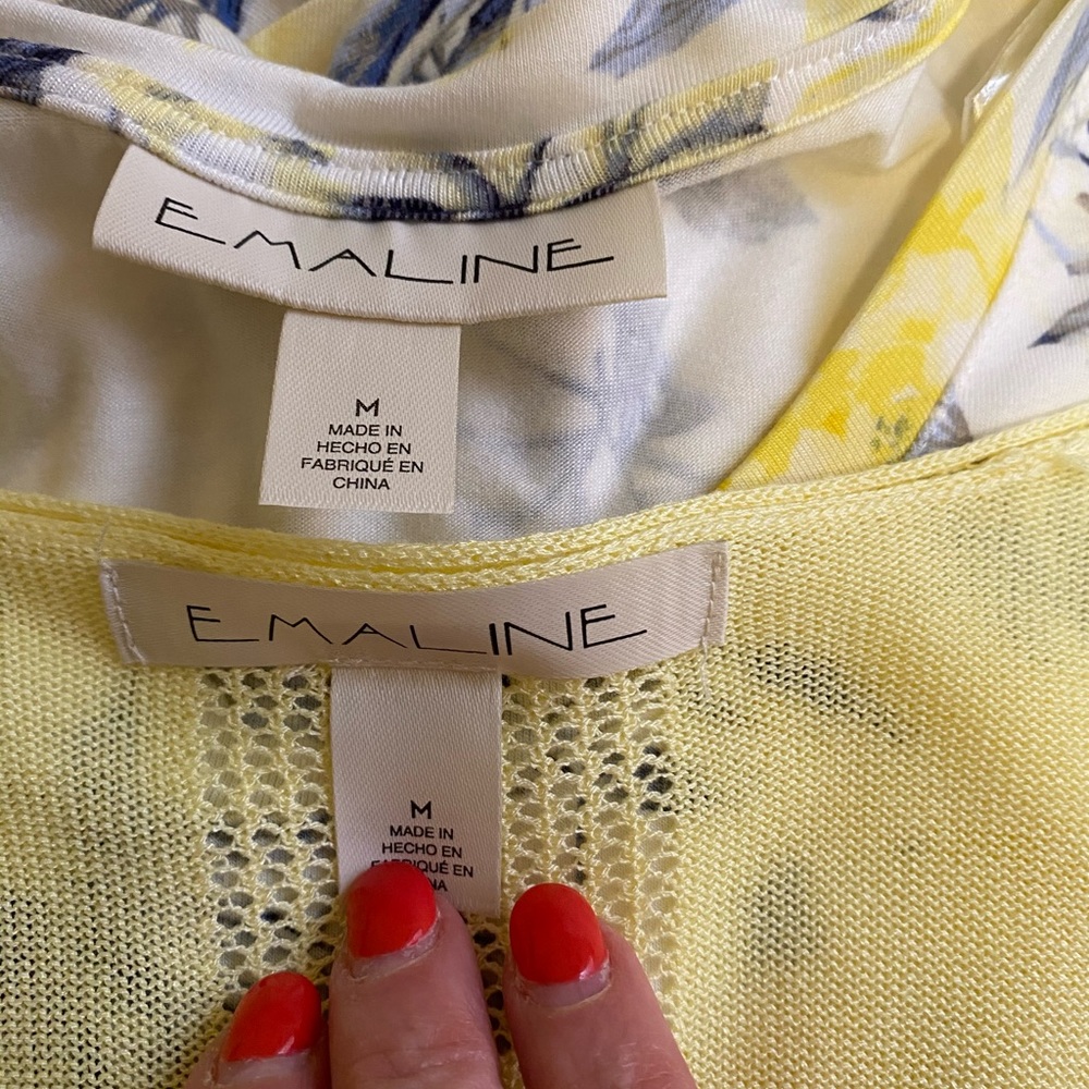Summer weight sweater set